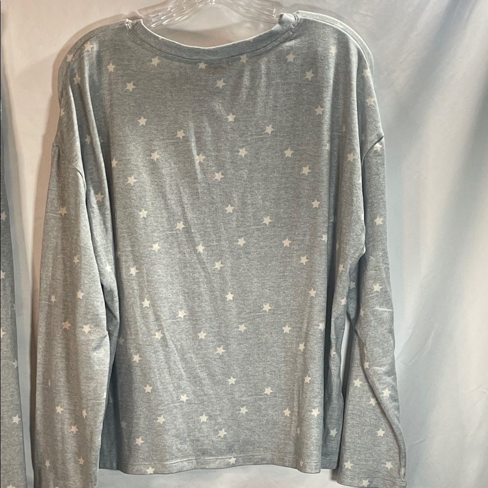 Dearfoams Sky Gray Starry Pajama Set - Picture 6 of 13